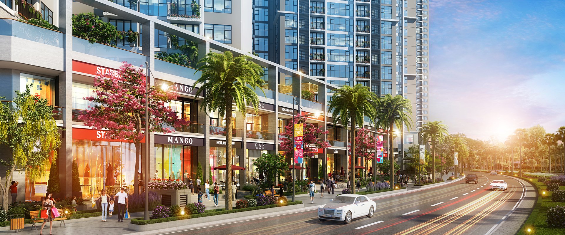 khach san 6 sao va thuong mai eco green